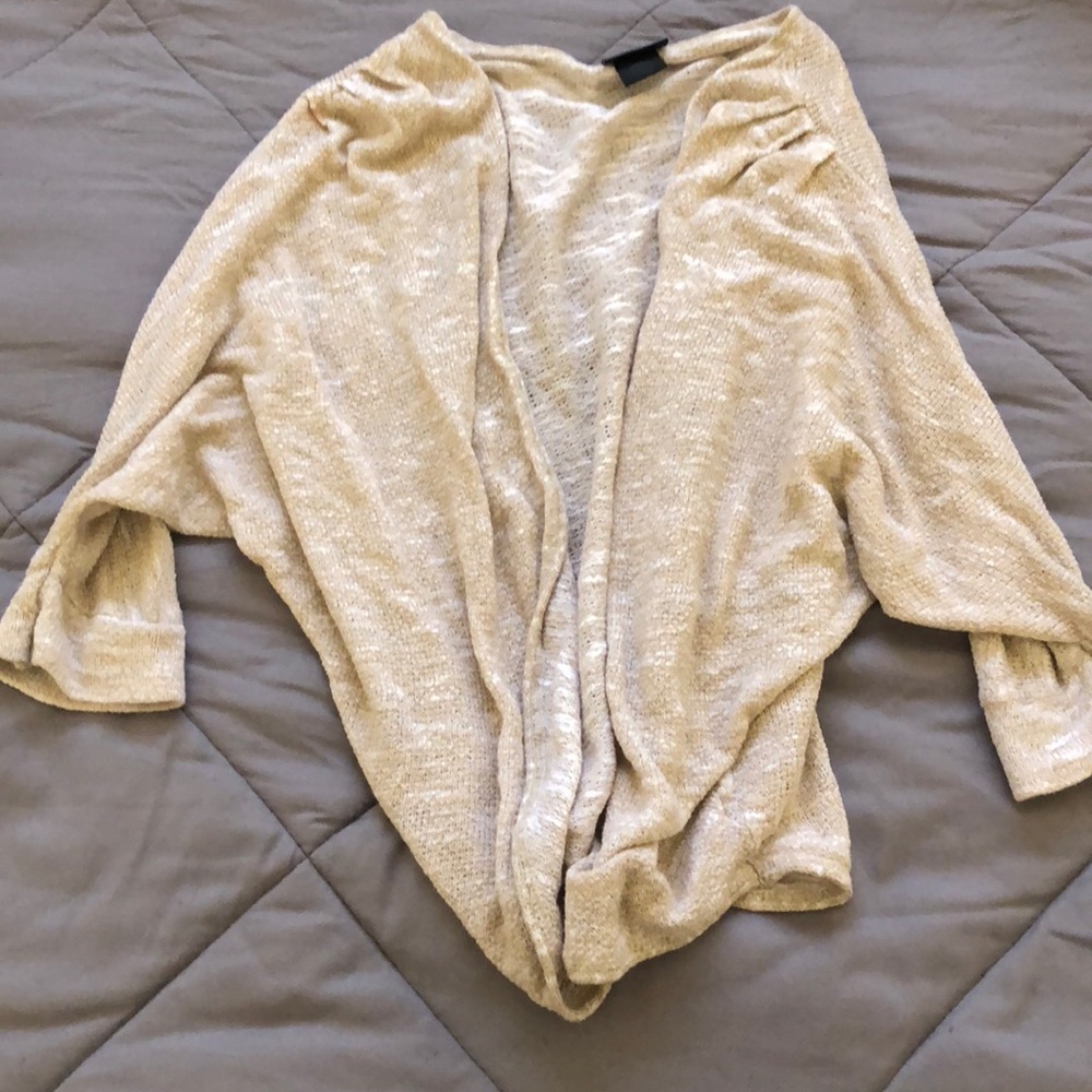 Loose tan cardigan